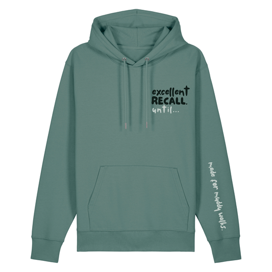 The Doodled Mess 'excellent recall until…’ Hoodie 100% organic cotton