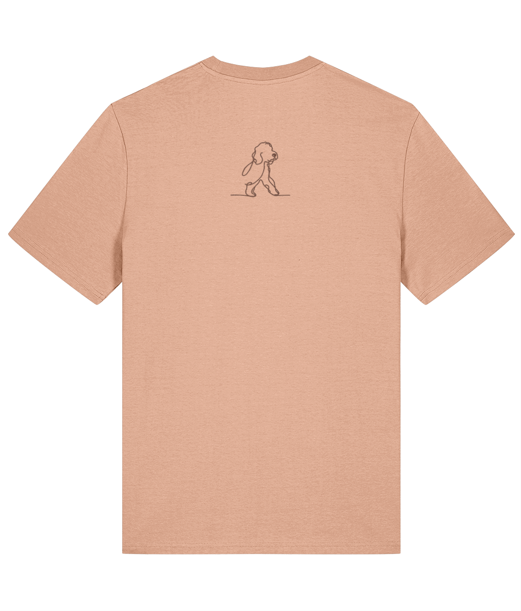 'certified expert' customisable dog owner slogan t-shirt with back detail outline drawing
