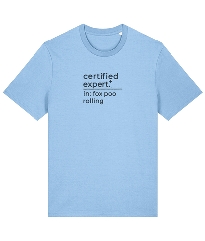 'certified expert' customisable dog owner slogan t-shirt with back detail outline drawing
