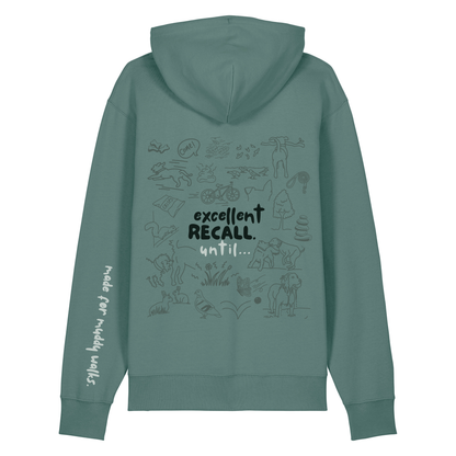 The Doodled Mess 'excellent recall until…’ Hoodie 100% organic cotton