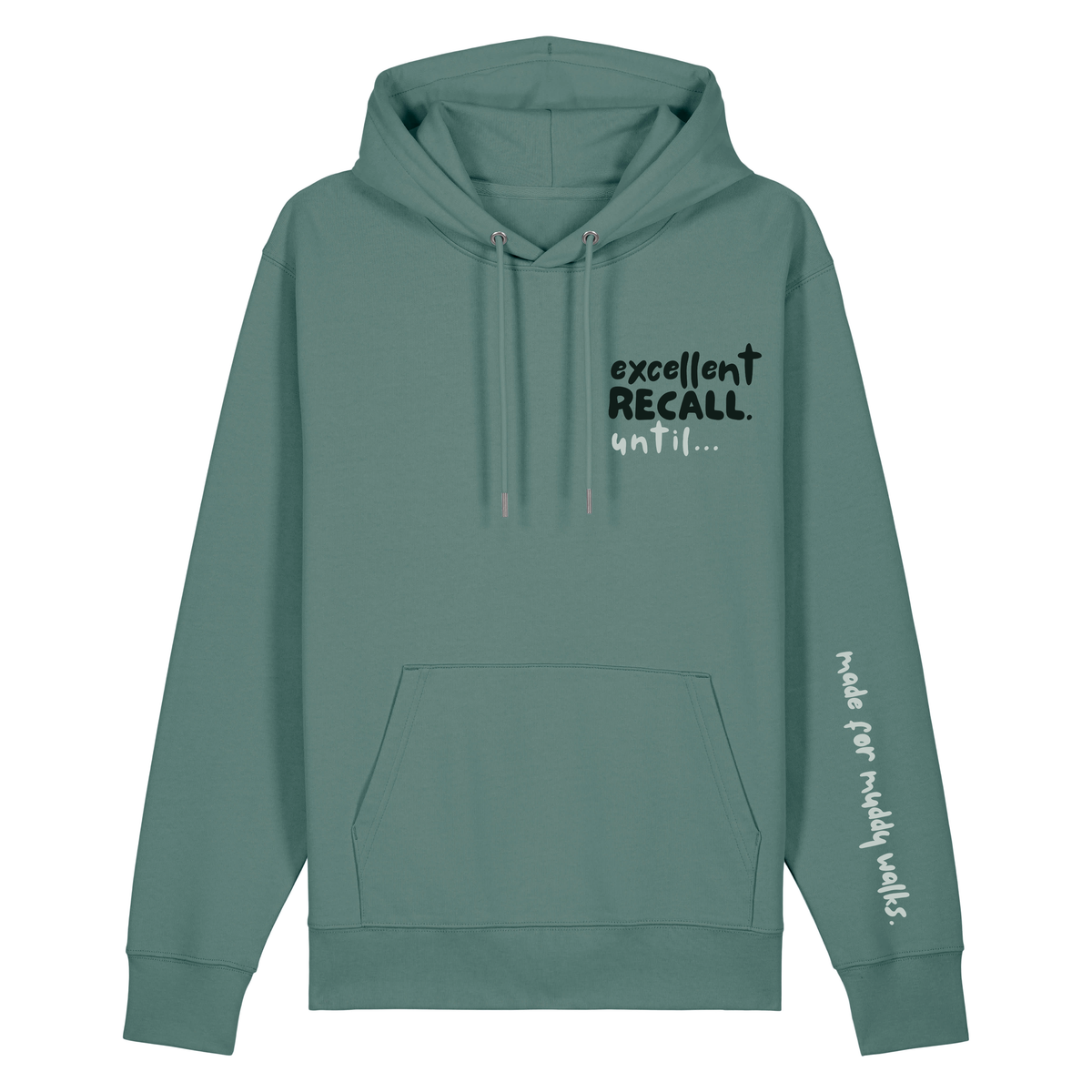 The Doodled Mess 'excellent recall until…’ Hoodie 100% organic cotton
