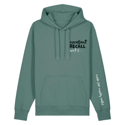 The Doodled Mess 'excellent recall until…’ Hoodie 100% organic cotton