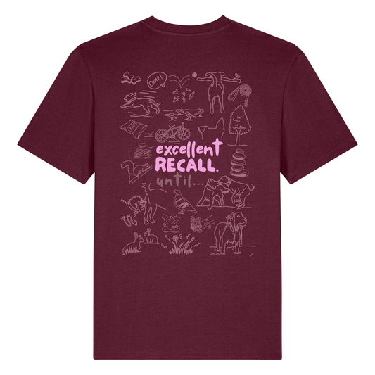 The Doodled Mess ‘excellent recall until…’ t-shirt 100% organic cotton