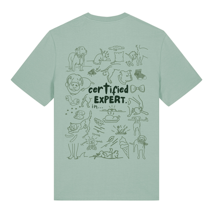 The Doodled Mess ‘certified expert in…’ t-shirt 100% organic cotton