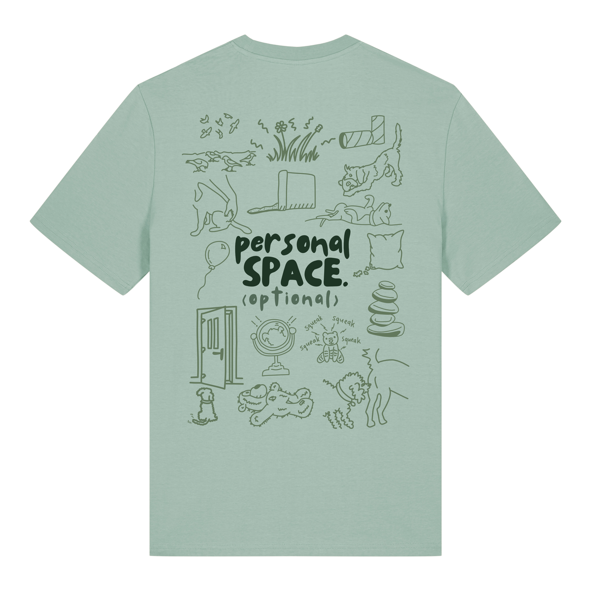 Build Your Mess Customised Slogan and Doodle t-shirt 100% organic cotton