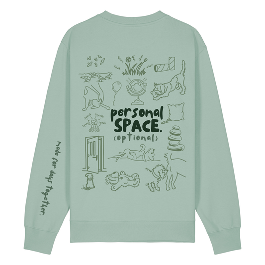 Build Your Mess Customised Slogan and Doodle Sweatshirt 100% organic cotton
